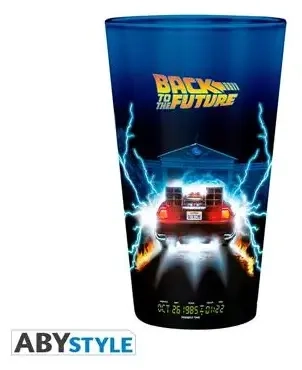 BACK TO THE FUTURE - Large Glass - 400ml -DeLorean