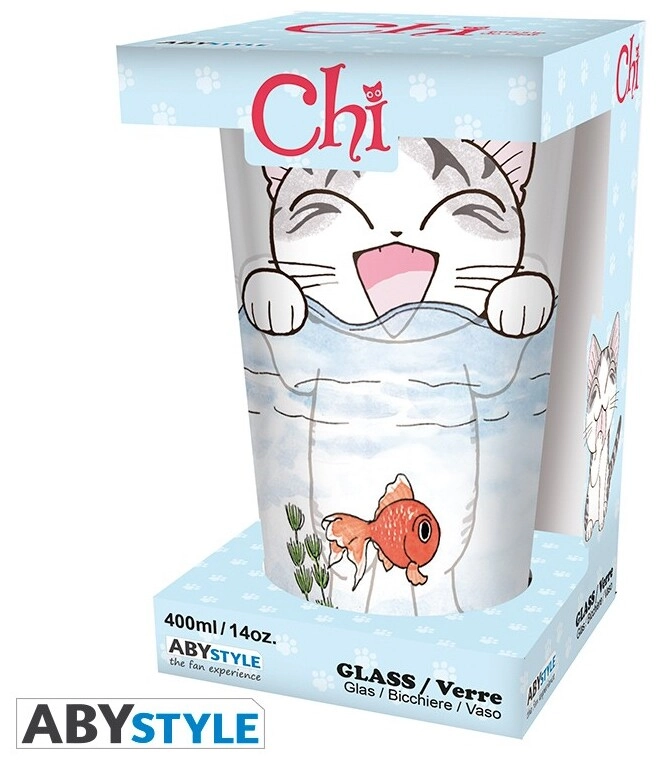 CHI - Large Glass - 400ml - Chi's fish tank - box