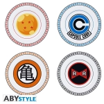 DRAGON BALL - Set of 4 Plates - Emblems