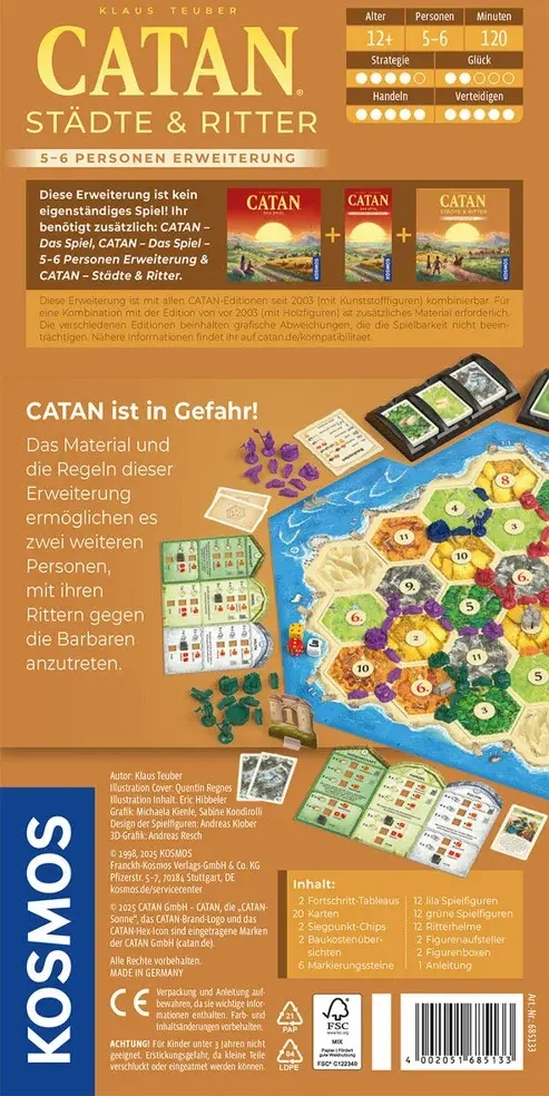 Catan | Städte und Ritter 5/6 Spieler - Erweiterung