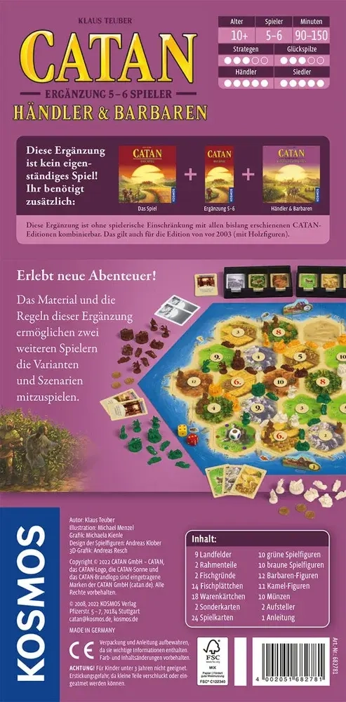 Catan | Händler & Barbaren 5/6 Spieler - Erweiterung