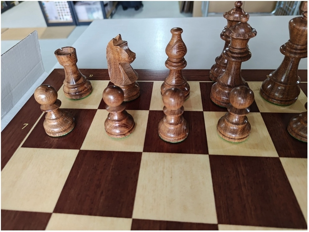 Schachspiel Advanced Mahagoni - 50cm (Leichte B-Qualität)