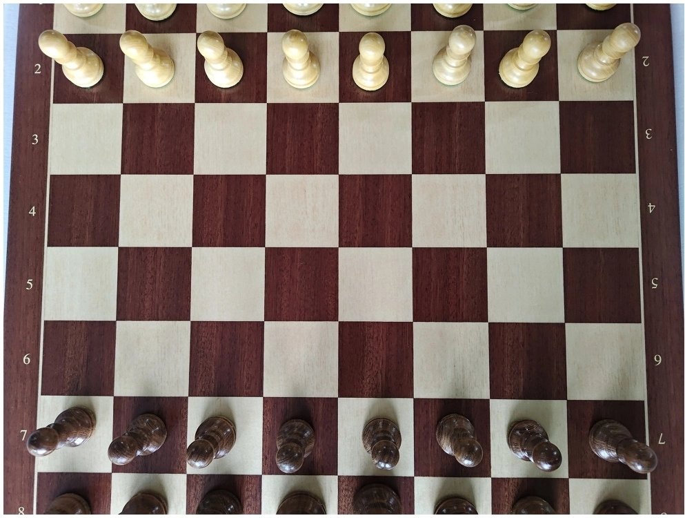 Schachspiel Advanced Mahagoni - 50cm (Leichte B-Qualität)