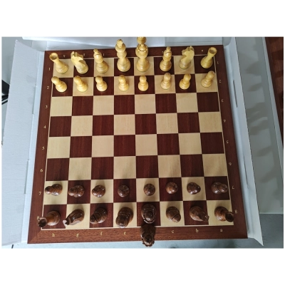 Schachspiel Advanced Mahagoni - 50cm (Leichte B-Qualität)