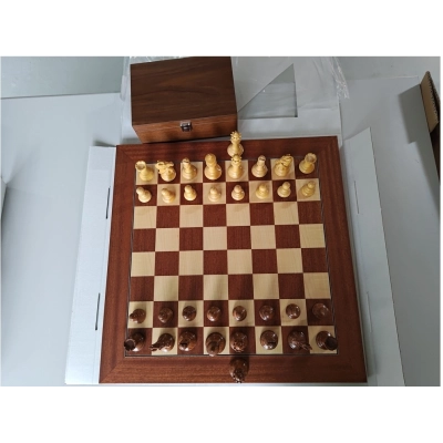 Schachspiel Fantastico - Mahagoni 55cm (Leichte B-Qualität)