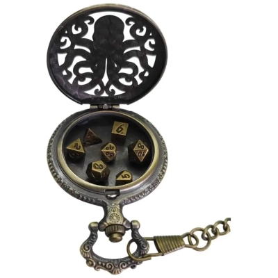 Würfelset: Metall Amulet – Cthulhu (7)