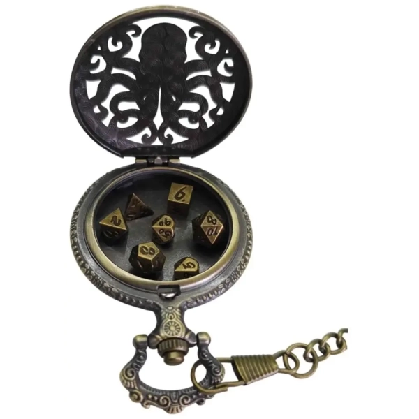 Würfelset: Metall Amulet – Cthulhu (7)