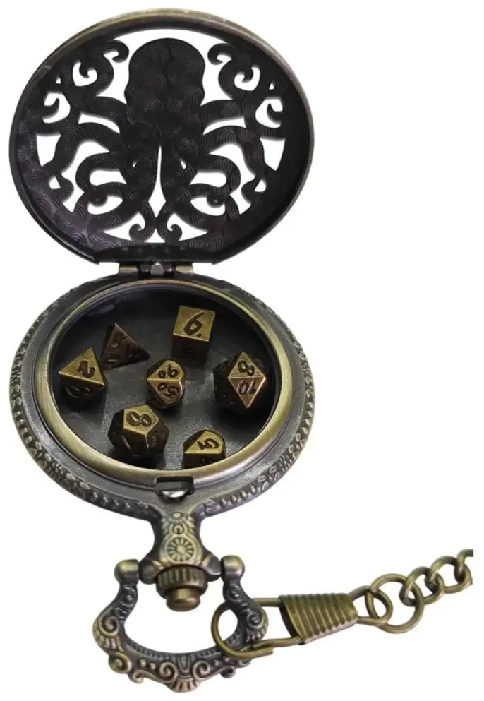 Würfelset: Metall Amulet – Cthulhu (7)