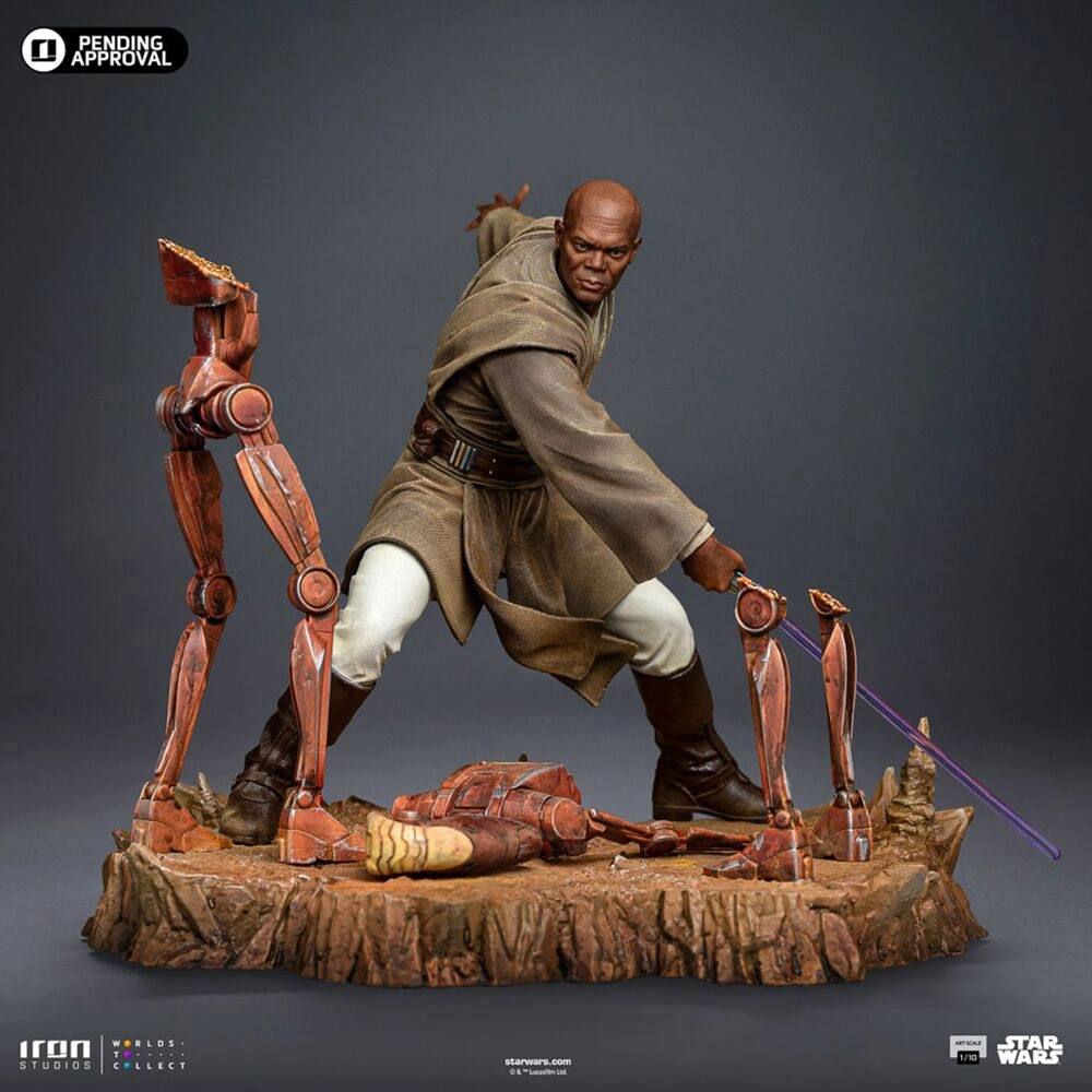 Mace Windu Star Wars Art Scale 1/10