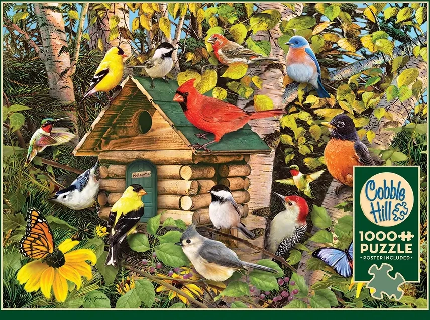 Versammlung am Vogelhäuschen