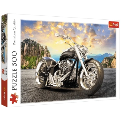 Schwarzes Motorrad