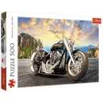 Schwarzes Motorrad