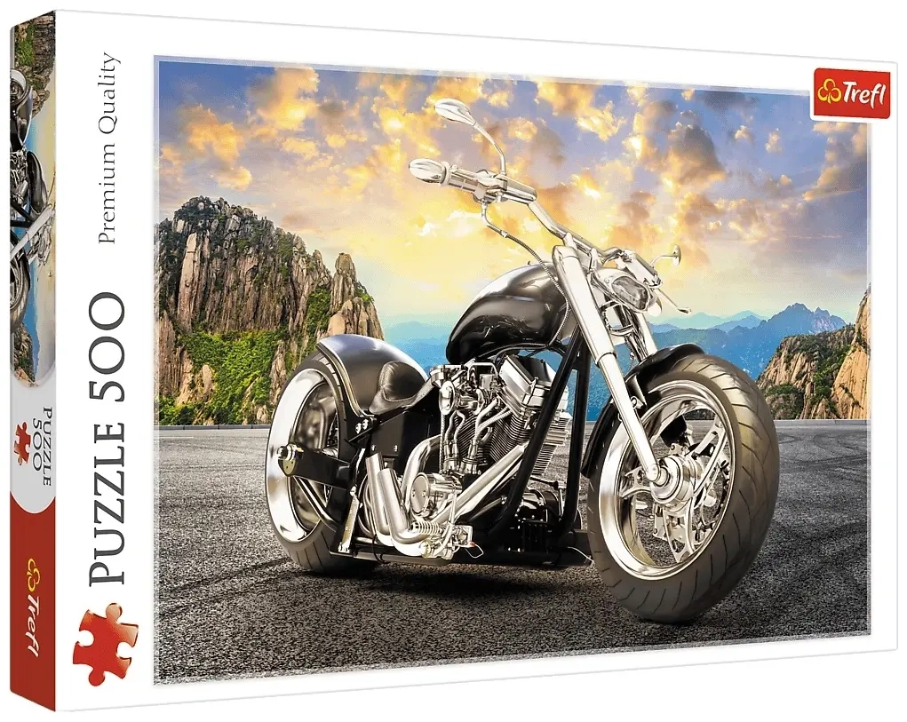 Schwarzes Motorrad
