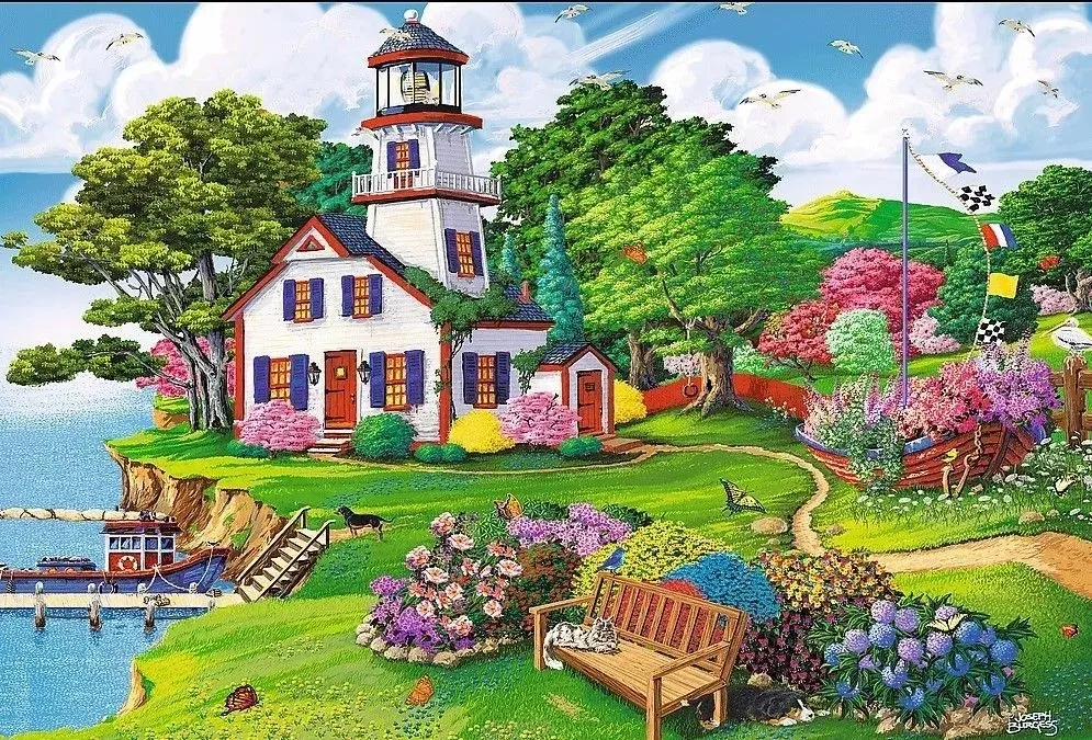 Holzpuzzle - Summer Haven