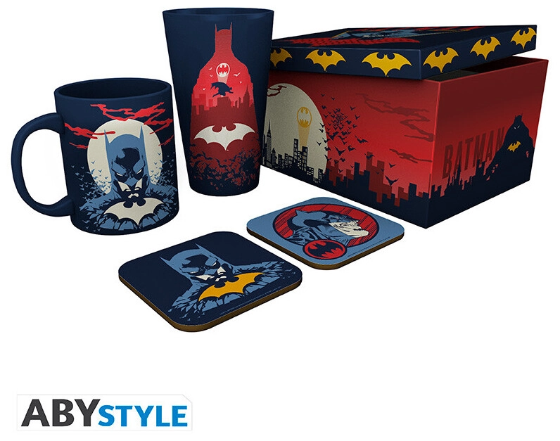 DC COMICS - Pck Glass XXL + Mug + 2 Coasters "Glow"