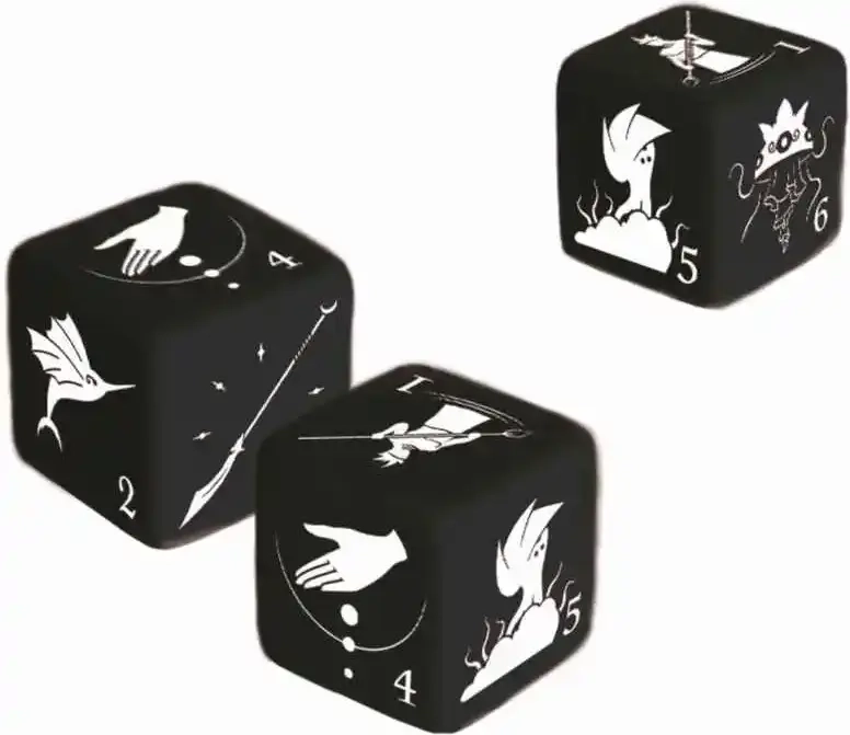 DiceWar - Dawn of Awakening - Würfelset schwarz