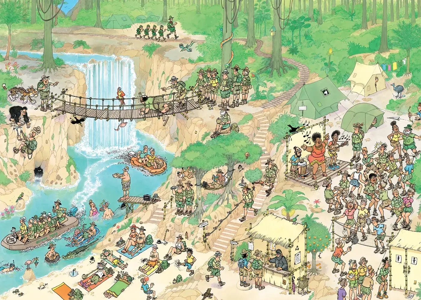 Die Dschungeltour - Jan van Haasteren