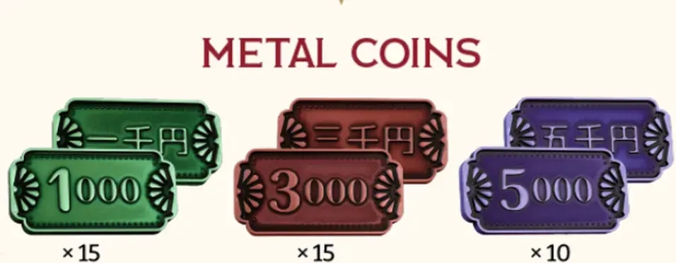 Nippon Zaibatsu - Spielgeldmünzen aus Metall