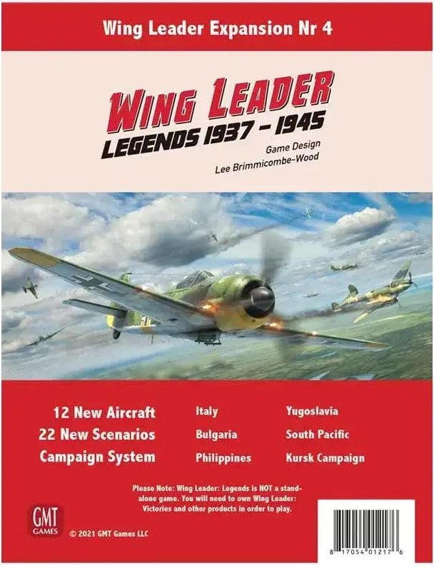 Wing Leader: Legends 1937-1945 - EN - Expansion