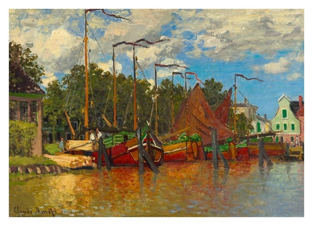 Boats at Zaandam - 1871 - Claude Monet
