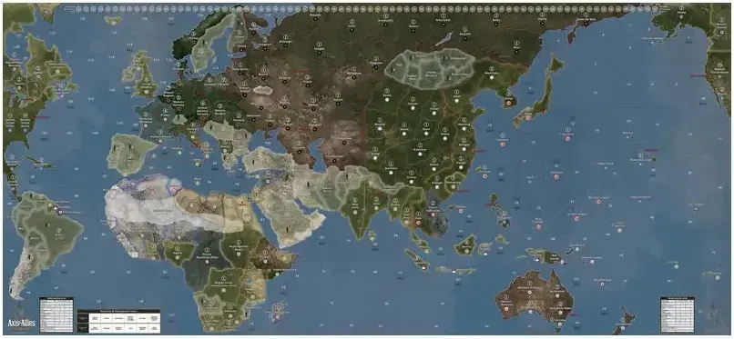 Axis & Allies 1940 Global Map