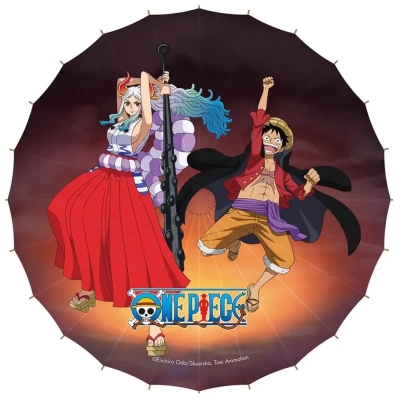 One Piece - Japanese Parasol - Monkey D. Luffy & Yamato