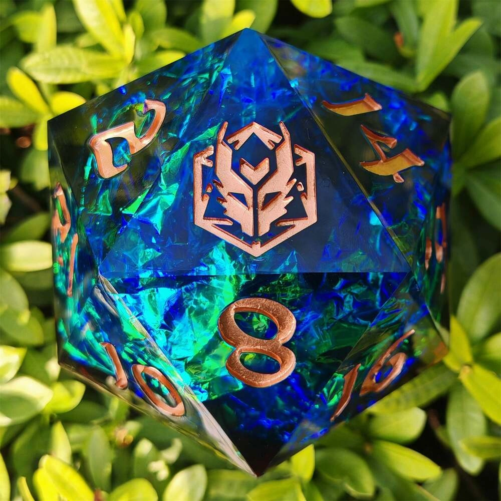 Captured Magic 100mm Chonk D20 Red & Blue