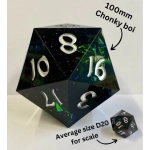 Captured Magic 100mm Chonk D20 Red & Blue