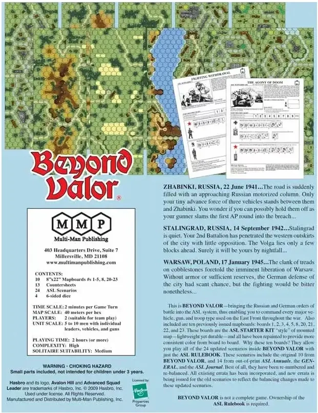 ASL Beyond Valor - Reprint - EN