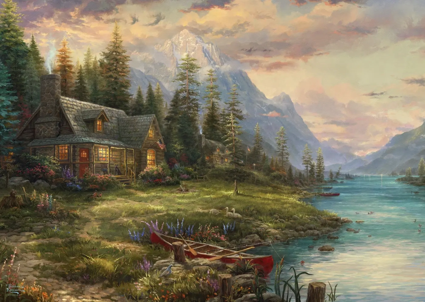 Ausflug am Vatertag - Thomas Kinkade Studios
