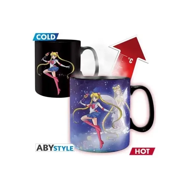 SAILOR MOON - Mug Heat Change- 460ml- Sailor & Chibi- cardboard