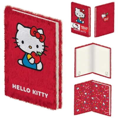 Hello Kitty (Apple) A5 Plush Notebook Casebound