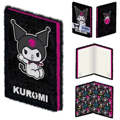 Kuromi (Rock Out) A5 Plush Notebook Casebound