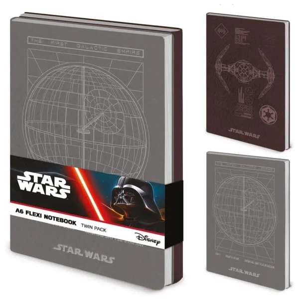 Star Wars (Empire) A6 Flexi Notebook Twin Pack