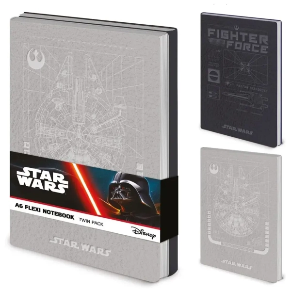 Star Wars (Rebel) A6 Flexi Notebook Twin Pack