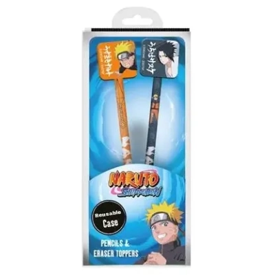 Naruto (Naturo & Sasuke) Pencils With Toppers
