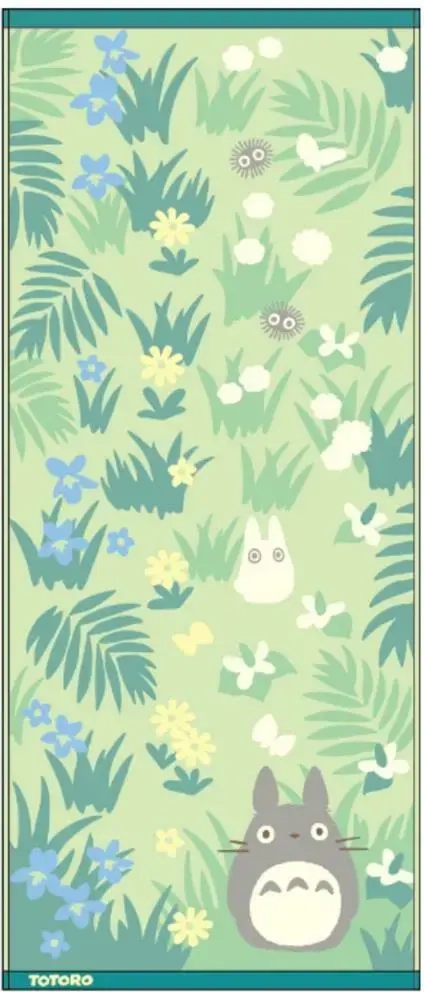 Towel Totoro & Butterfly 34x80 cm - My Neighbor Totoro