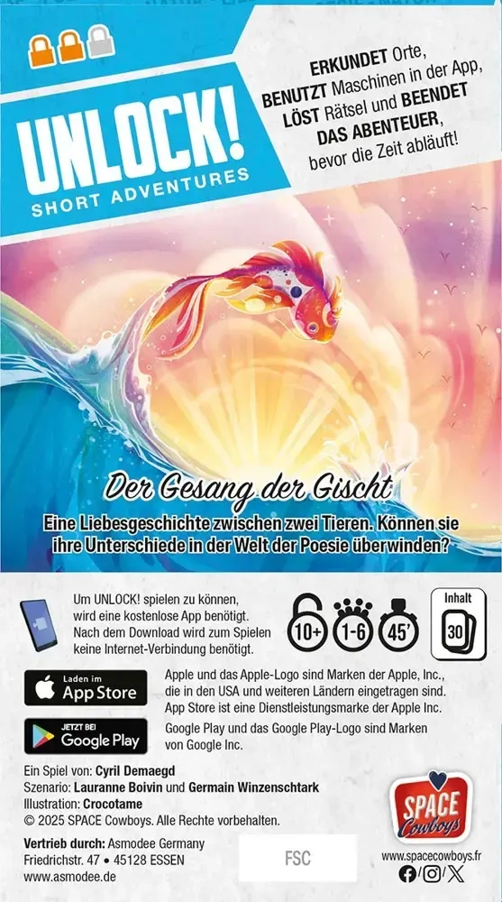 Unlock! Short Adventures - Der Gesang der Gischt - Einzelszenario - DE