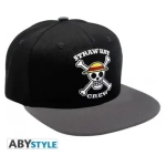 ONE PIECE - Snapback Cap - Black & Grey - Skull