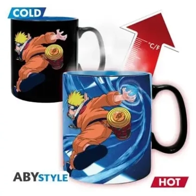 NARUTO - Mug Heat Change - 460 ml- Naruto & Sasuke - cardboard