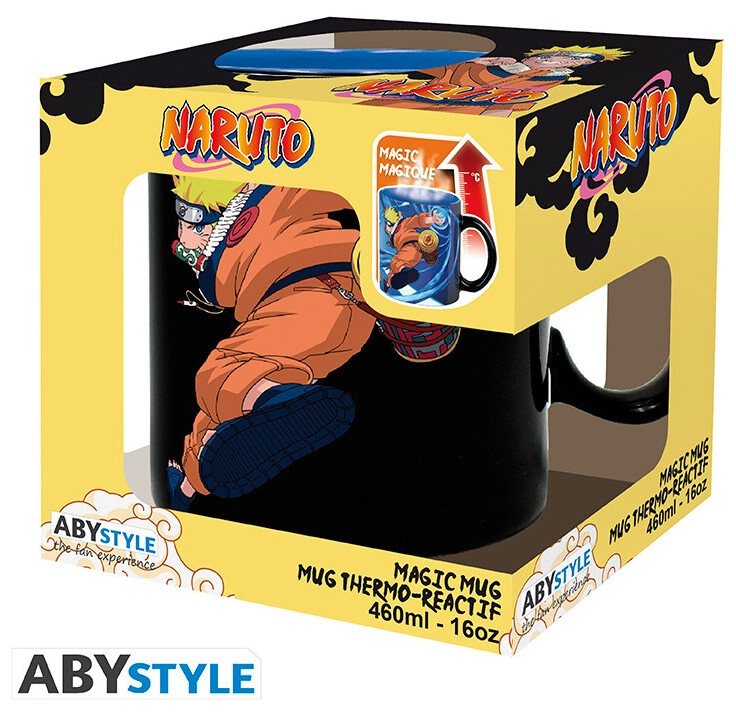 NARUTO - Mug Heat Change - 460 ml- Naruto & Sasuke - cardboard