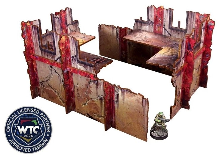 Imperial WTC Walls Low Red (2) Prepainted