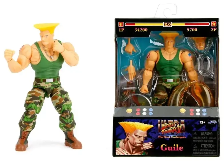 Street Fighter II Guile 6" Figure