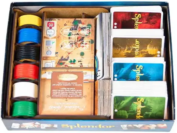 Sortiereinsatz für Splendor und die Erweiterung Die Städte von Splendor
