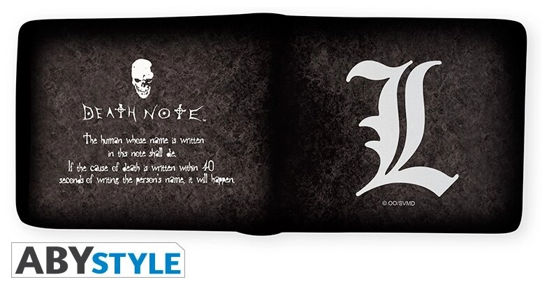 DEATH NOTE - Wallet "L symbol" - Vinyle
