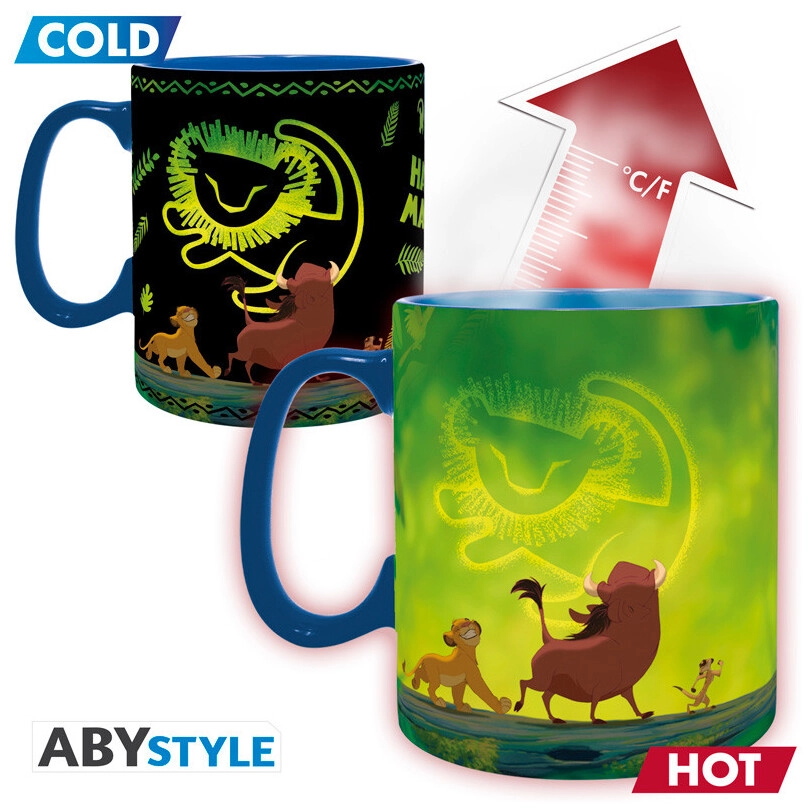 DISNEY - Mug Heat Change- 460ml- The Lion King - cardboard