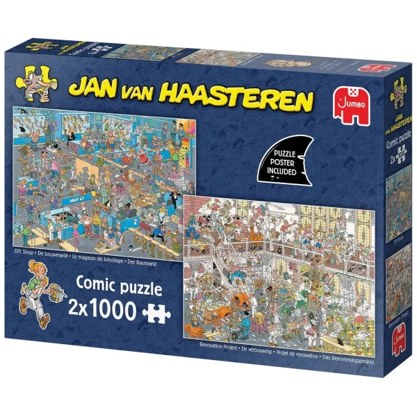 Der Baumarkt & Das Renovierungsprojekt - Jan van Haasteren - 2x 1000 Teile