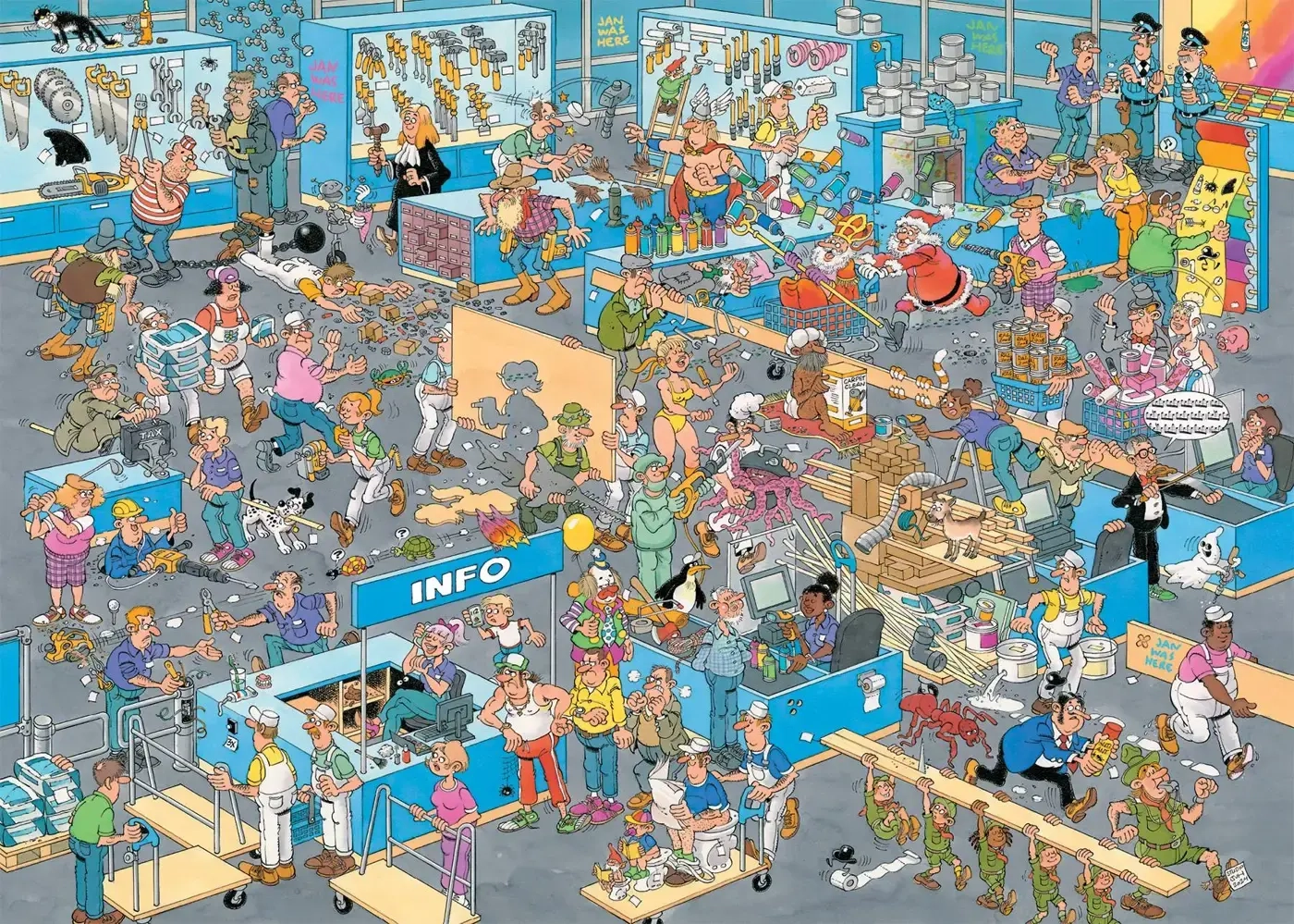 Der Baumarkt & Das Renovierungsprojekt - Jan van Haasteren - 2x 1000 Teile