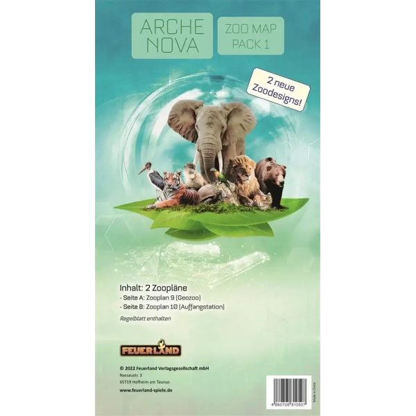 Arche Nova - Zoo Map Pack 1 Minierweiterung - DE