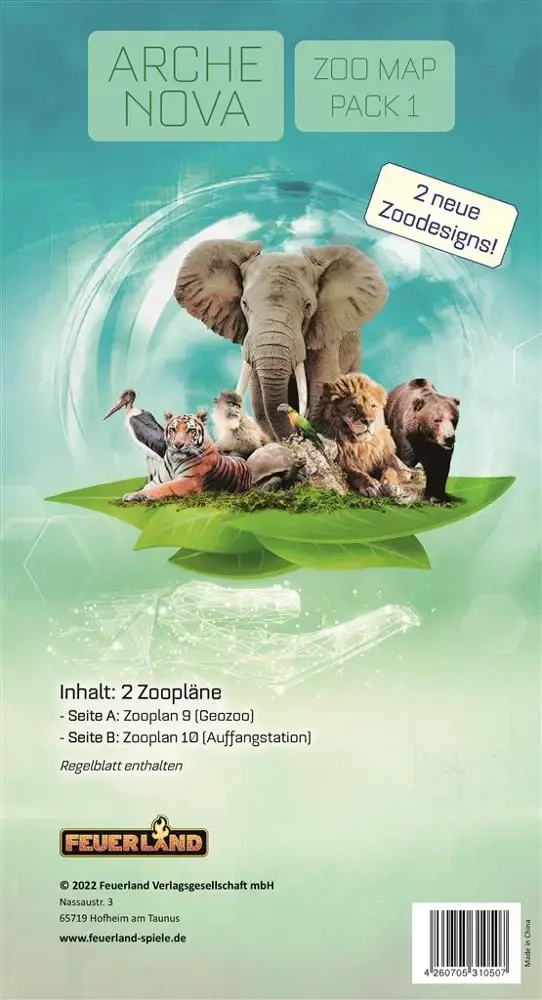 Arche Nova - Zoo Map Pack 1 Minierweiterung - DE